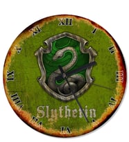 Slytherin Harry Potter Özel Tasarım Duvar Saati