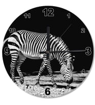 Zebra Ahşap Duvar Saati