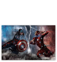 Ahşap Tablo Captain America Iron Man