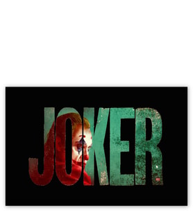 Ahşap Tablo Joker Yazılı Poster