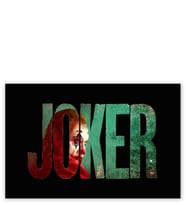 Ahşap Tablo Joker Yazılı Poster
