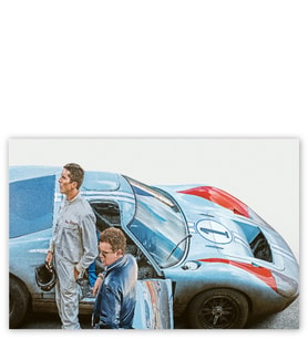 Ahşap Tablo Ford V Ferrari Christian Bale Matt Damon