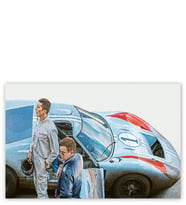 Ahşap Tablo Ford V Ferrari Christian Bale Matt Damon