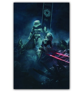 Ahşap Tablo Star Wars Vader's Fist