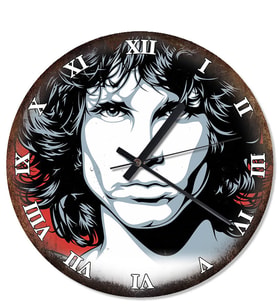 Jim Morrison Desenli Duvar Saati