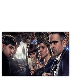 Ahşap Tablo Fantastik Canavarlar Colin Farrel Ezra Miller