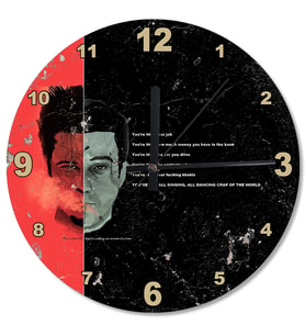 Fight Club Şekilli Duvar Saati