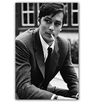 Ahşap Tablo Alain Delon Sigara İçen