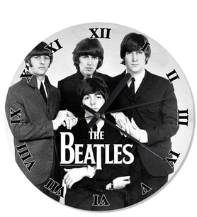 Beatles Grubu Tasarım Duvar Saati