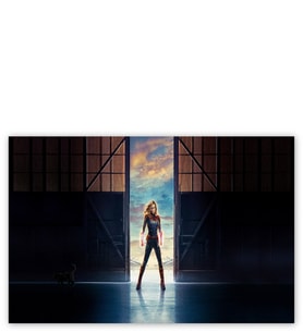 Ahşap Tablo Captain Marvel Açık Kapılar