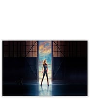 Ahşap Tablo Captain Marvel Açık Kapılar