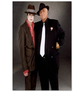 Ahşap Tablo Michael Jackson Le Marlon Brando