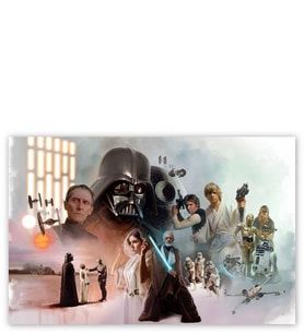 Ahşap Tablo Star Wars Celebration Tüm Kahramanlar