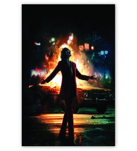 Ahşap Tablo Joker Key Art