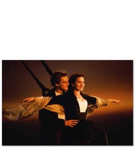 Ahşap Tablo Titanic Rose Ve Jack Uçuyor