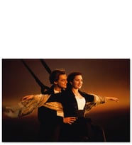 Ahşap Tablo Titanic Rose Ve Jack Uçuyor