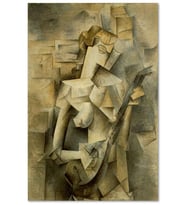 Ahşap Tablo Girl With A Mandolin 1910 By Pablo Picasso