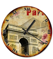 Paris Zafer Takı(Arc De Triomphe) Analog Duvar Saati