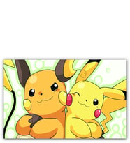 Ahşap Tablo Pikachu And Raichu