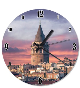 Galata Kulesi Şekilli Duvar Saati