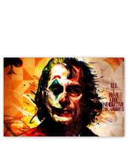 Ahşap Tablo Joker Tüm Sahip Olduğum Olumsuz Düşünceler