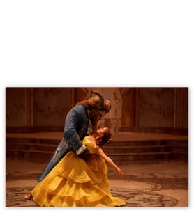Ahşap Tablo Beauty And The Beast Emma Watson Dans