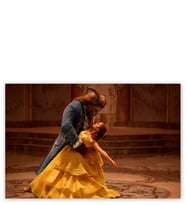 Ahşap Tablo Beauty And The Beast Emma Watson Dans