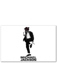 Ahşap Tablo Michael Jackson Beyaz Arkaplan