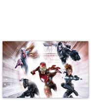 Ahşap Tablo Civil War Iron Man Black Widow Falcon Black Panther