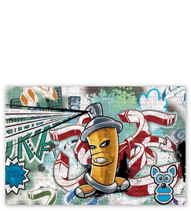 Ahşap Tablo Graffiti Sokak Boyama Sanatı Sprey