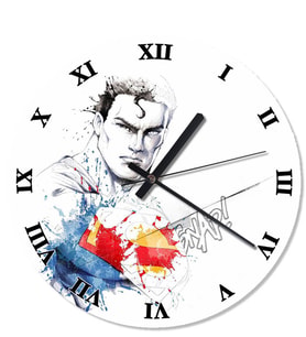 Süper Man Analog Duvar Saati