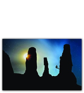 Ahşap Tablo Kaya Tırmanışı