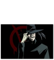 Ahşap Tablo Sıra Dışı V For Vendetta