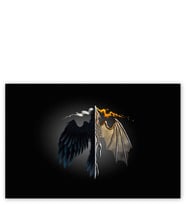 Ahşap Tablo Game Of Thrones Ejderha İllüstrasyon