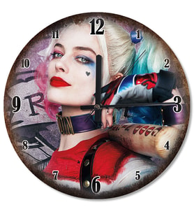Harley Quinn Güzelliği Baskılı Duvar Saati
