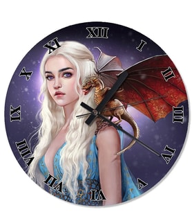 Daenerys Targaryen Khalessi Duvar Saati