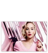 Ahşap Tablo Jennifer Lawrence Dior Addict