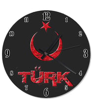 Türk Temalı Tasarım Duvar Saati Duvar Saati