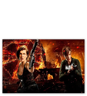 Ahşap Tablo Resident Evil Milla Jovovich