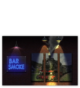 Ahşap Tablo Duman Bar Neon Tabela