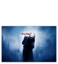 Ahşap Tablo Joker Neden Bu Kadar Ciddisin