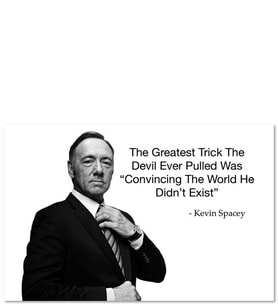 Ahşap Tablo Kevin Spacey Olağan Şüpheli Filminden Alıntı