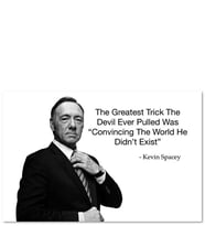 Ahşap Tablo Kevin Spacey Olağan Şüpheli Filminden Alıntı