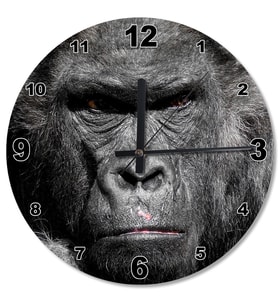 Kingkong Goril Ahşap Duvar Saati