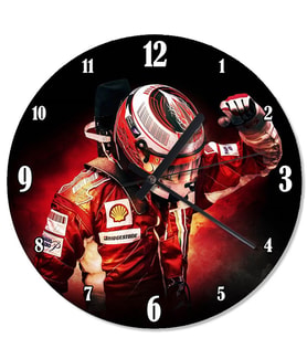 Formula 1 Sürücüsü Duvar Saati