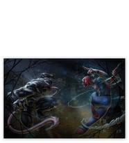 Ahşap Tablo Spiderman Venom Artwork