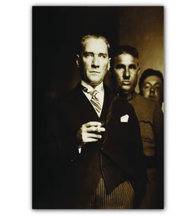 Ahşap Tablo Mustafa Kemal Atatürk Karizmatik