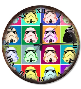 Sanat Star Wars Pop Akarlı Duvar Saati