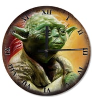 Star Wars Usta Yoda Portrait Desenli Duvar Saati