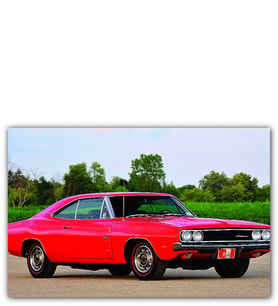Ahşap Tablo Dodge Charger 500 Otomobil Görsel